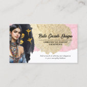 Handgemaakte kraal en sieraden ontwerper visitekaartje (Voorkant)