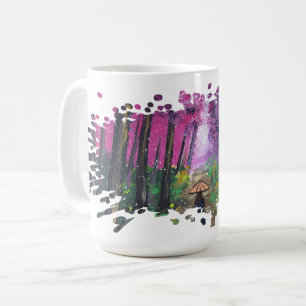 Handgemaakte kunst - Alleen lopend Koffiemok