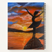Handgemaakte kunst / Dansen met zonnen Notitieboek (Achterkant)