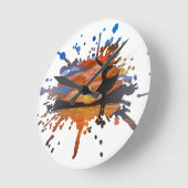 Handgemaakte kunst / Dansen met zonnen Ronde Klok (Hoek)