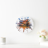Handgemaakte kunst / Dansen met zonnen Ronde Klok (Huis)