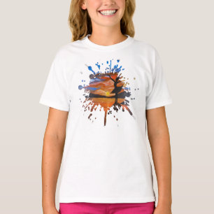 Handgemaakte kunst / Dansen met zonnen T-shirt