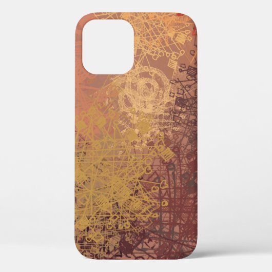 Handgemaakte kunst. Kleurrijke textuur. Moderne il Case-Mate iPhone Case (Achterkant)