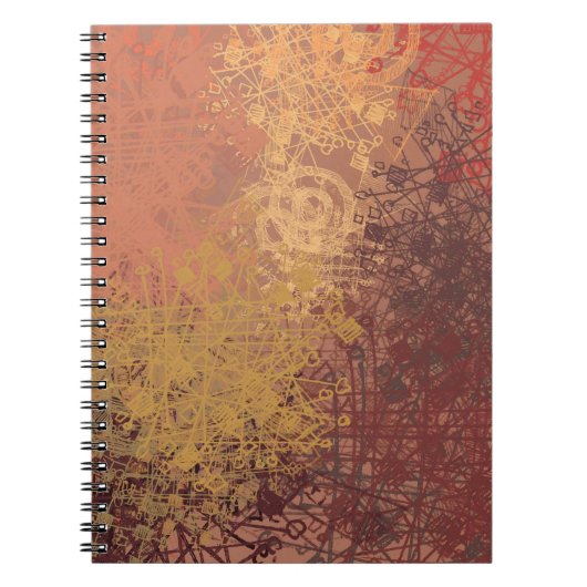 Handgemaakte kunst. Kleurrijke textuur. Moderne il Notitieboek (Voorkant)