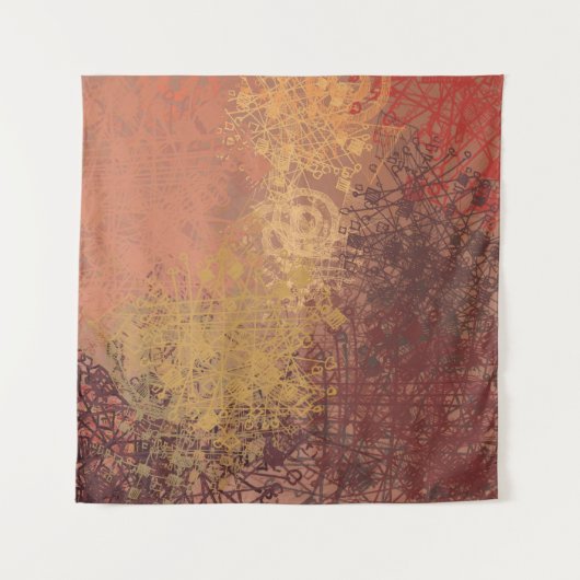 Handgemaakte kunst. Kleurrijke textuur. Moderne il Wandkleed (Voorkant)