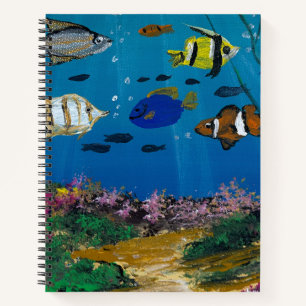 Handgemaakte kunst - ocediepte notitieboek