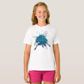 Handgemaakte kunst - ocediepte t-shirt (Voorkant volledig)