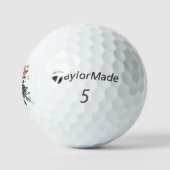 Handgemaakte kunst - Sinaasappel bomen  Golfballen (Logo)