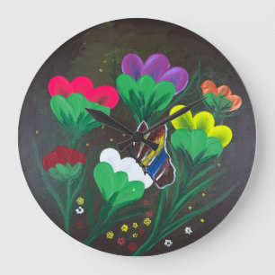 Handgemaakte kunst - Vlinderbloesem Grote Klok
