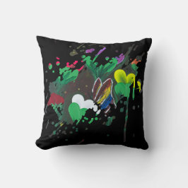 Handgemaakte kunst - Vlinderbloesem Kussen