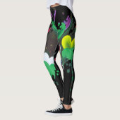Handgemaakte kunst - Vlinderbloesem Leggings (Links)