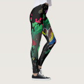 Handgemaakte kunst - Vlinderbloesem Leggings (Rechts)