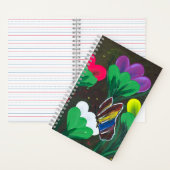 Handgemaakte kunst - Vlinderbloesem Notitieboek (Binnen)