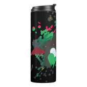 Handgemaakte kunst - Vlinderbloesem Thermosbeker (Gedraaid links)