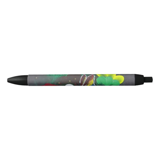 Handgemaakte kunst - Vlinderbloesem Zwarte Inkt Pen (Voorkant)