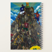 Handgemaakte kunst - WK voetbal Notitieboek (Achterkant)
