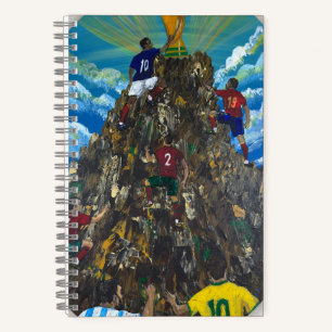 Handgemaakte kunst - WK voetbal Notitieboek
