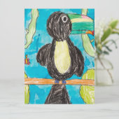 Handgemaakte kunstartikelen kaart (Staand voorkant)