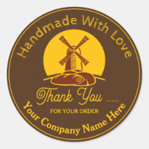 Handgemaakte Label Bakery Sticker