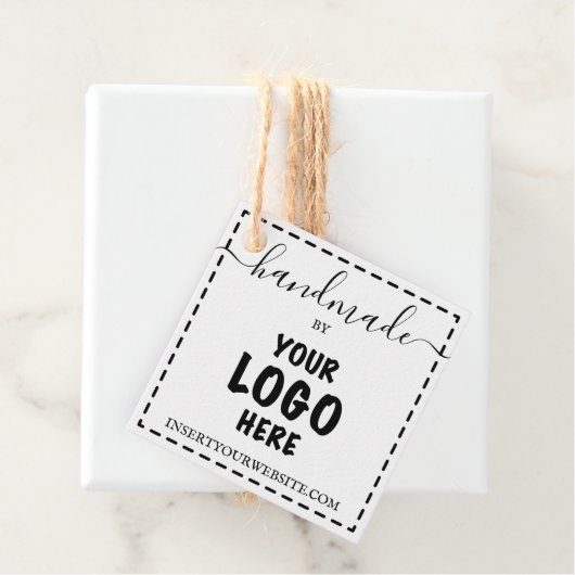 Handgemaakte Label Prijs Label Uw Logo Kraft Squar (In situ)