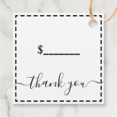 Handgemaakte Label Prijs Label Uw Logo Kraft Squar (Achterkant)