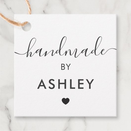 Handgemaakte Labels, aangepast Kraft-Label voor kr Bedankjes Labels (Voorkant)