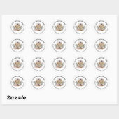Handgemaakte Lavendel Roos Spa Soja Zeep Ronde Sticker (Vel)