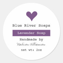 Handgemaakte lavendierzeep