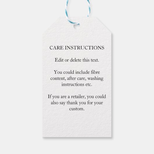 Handgemaakte leesronddrukregenboog bewerkbare teks cadeaulabel (Achterkant)