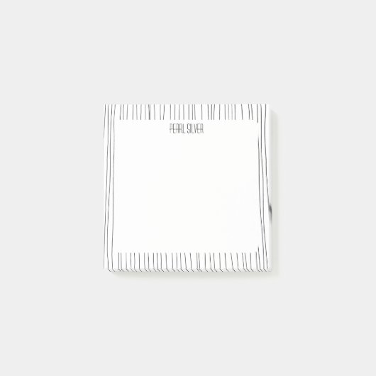 Handgemaakte lijnen aangepast grafisch logo op maa post-it® notes (Voorkant)