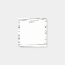 Handgemaakte lijnen aangepast grafisch logo op maa post-it® notes