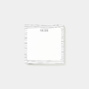 Handgemaakte lijnen aangepast grafisch logo op maa post-it® notes