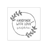 Handgemaakte lijnen met liefdesnaam rubberstempel (Afrduk)