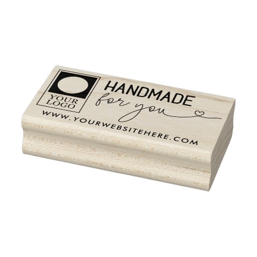 Handgemaakte Logo & Website Voor Jou Rubberstempel (Stempel)