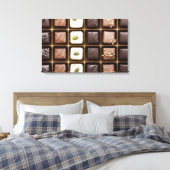 Handgemaakte luxe chocolade in een doos canvas afdruk (Insitu (Slaapkamer))
