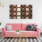 Handgemaakte luxe chocolade in een doos canvas afdruk (Insitu (Woonkamer))
