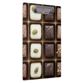 Handgemaakte luxe chocolade in een doos klembord (Rechts)
