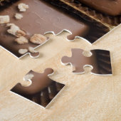 Handgemaakte luxe chocolade in een doos legpuzzel (Zijkant)