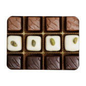 Handgemaakte luxe chocolade in een doos magneet (Horizontaal)