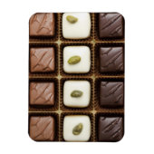 Handgemaakte luxe chocolade in een doos magneet (Verticaal)