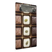Handgemaakte luxe chocolade in een doos mini klembord (Schuin)