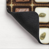 Handgemaakte luxe chocolade in een doos muismat (Hoek)