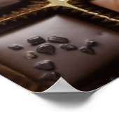 Handgemaakte luxe chocolade in een doos poster (Hoek)