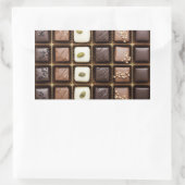 Handgemaakte luxe chocolade in een doos rechthoekige sticker (Tas)