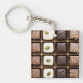 Handgemaakte luxe chocolade in een doos sleutelhanger (voorkant)