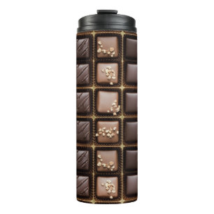 Handgemaakte luxe chocolade in een doos thermosbeker