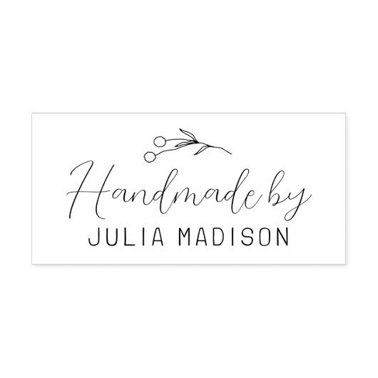 Handgemaakte met de hand getrokken botanisch spuit zelfinktende stempel (Design)