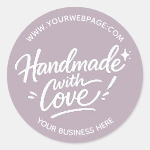 Handgemaakte Met Liefde Verpakking Sticker
