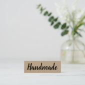 Handgemaakte, minimalistische moderne, eenvoudige mini visitekaartje (Staand voorkant)