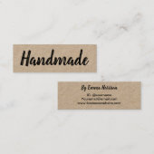 Handgemaakte, minimalistische moderne, eenvoudige mini visitekaartje (Voorkant / Achterkant)